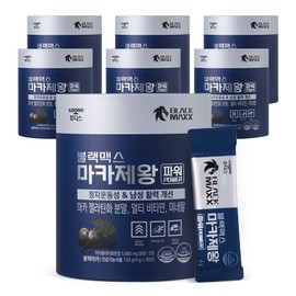 Ildong Foodis Black Max Maca King Power 30 packs Black Maca 5000mg, 120g, 6 boxes / 일동후디스 블랙맥스 마카제왕 파워 30포 블랙마카 5000mg, 120g, 6박스