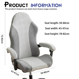 MEGYAD Gaming Chair Cover Chair Covers: Chair Cover Armchair Cover Office Chair Cover Removable Washable Universal Stretch Chair Covers Stretch Chair Covers for Computer Chairs Office Chair Swivel