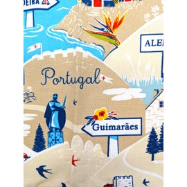 Generic Paths of Portugal Collection Portuguese Kitchen Apron for Cooking (Yellow)