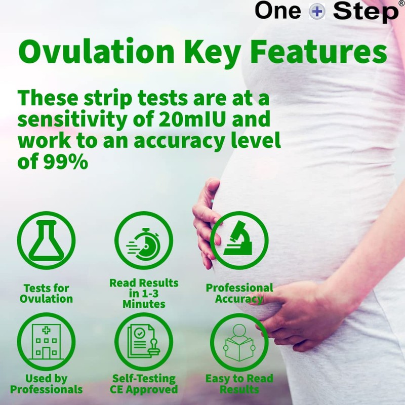 One Step 60 x Highly Sensitive Ovulation Strip Tests +