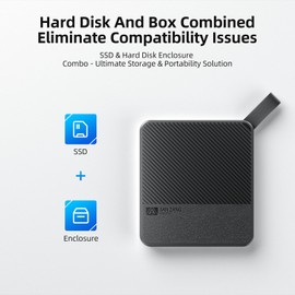 SAN ZANG MASTER External Hard Drive 2TB, 560 MB/s Read, 520 MB/s Write, USB 3.2 Gen.1, External Hard Drive for Mac, PC, Smartphone, and Game Consoles, S5Plus