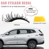 Ohleats 2PCS Car Headlight Eyelash Stickers, Funny Cute Fake Eyelashes