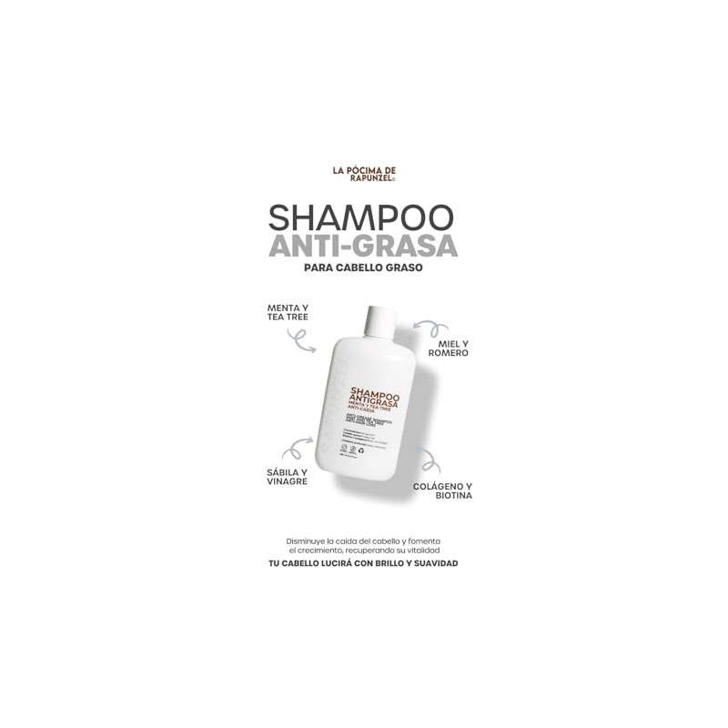 Pócima de Rapunzel KIT SHAMPOO (Anti-grasa)