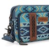 Wrangler Crossbody Bag for Women Boho Aztec Small Multi Pocket