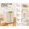 Beige Plastic Kitchen Storage Containers with Lids