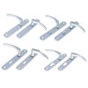 Aqbau® Door Handle Set Long Plate Silver Door Handle Door