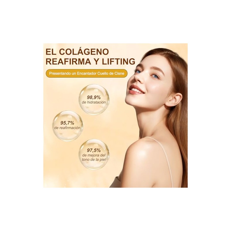 Crema Reafirmante Cuello Doble Rodillo Reduce Arrugas Líneas Finas Papada