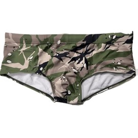 Jeados Men's Camouflage Swim Briefs with Drawstring Bikini Sport Swimsuit, Multi Cam Print, 3-XL