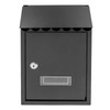 LyeXD Wall-Mount Mailbox, Galvanized Steel Rust-Proof Metal Post Box Locking