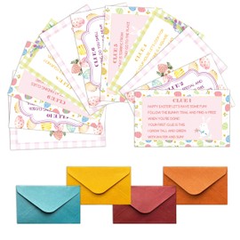 wenhihsiy Easter Scavenger Hunt Games, Easter Treasure Hunt Clues Game Cards, Easter Party Games for Family Friend Groups, Easter Party Decorations Supplies Favors，02