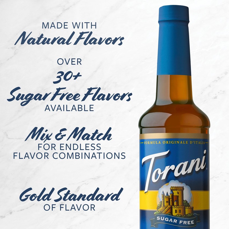 Torani Sugar Free Syrup, Chocolate, 25.4 Ounces (Pack of 4)