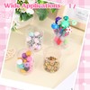 Taiyin 50 Pcs Plastic Acrylic Circle Box with Lid Clear