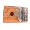 17 Keys Thumb Piano Mahogany Wood Finger Harp Mini Thumb