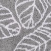 Fusion - Grey Leaf Bath Mat (50 x 80cm) -