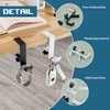 2 Pcs Handbag Hook,Non Slip Adjustable Bag Hanger,Hooks for Hanging