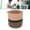 Woven Laundry Basket Cotton Rope Multifunctional Clothes Storage Hamper with