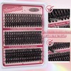 Künstliche Wimpern 300 Pcs DIY Cluster Wimpern D Curl 10-18mm
