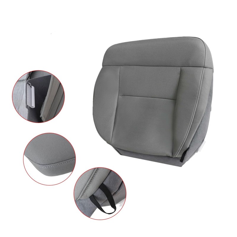 FZJDSD Flint Gray Driver Side Bottom Cloth Seat Cover Compatible