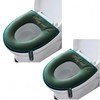 2 Pieces Thicker Bathroom Soft Toilet Seat Cover Pad with