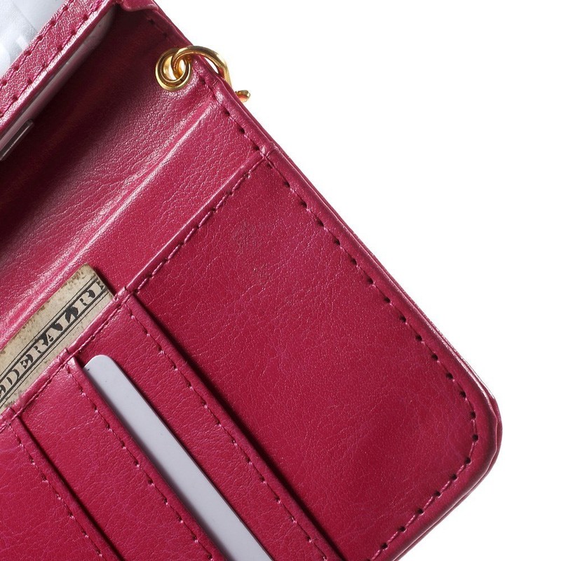 DFV Mobile Crazy Horse PU Leather Wallet Case with Frame