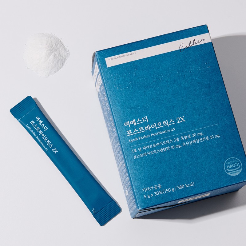 Esther Formula [국민영양] 여에스더 포스트바이오틱스 2X (특허 보유&프리바이오틱스) 30포, 6개