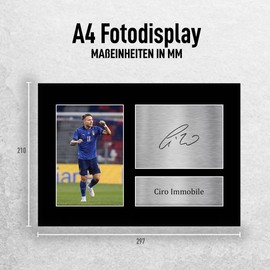 HWC Trading A4 Ciro Immobile Italy Gifts Printed, Signed Autograph Picture For Football Fans And Pendants