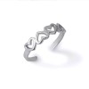 FDJ .925 Sterling Silver Openwork Heart Love Toe Ring