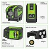 HUEPAR 2 Point and Cross Line Self Leveling Laser Alignment