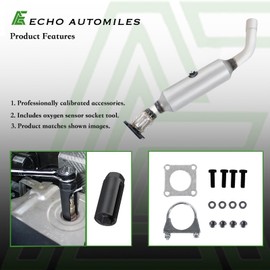 ECHO AUTOMILES Catalytic Converter Compatible with 2008 2009 2010 Dodge Grand Caravan, 2008-2010 Chrysler Town & Country 3.3L 3.8L V6 Catalytic Convertor EPA Compliant