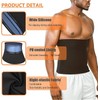REMEBSWEAT Waist Trimmer for Men Sauna Belt, Neoprene-Free Waist Cincher,