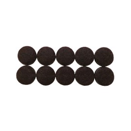 Shepherd Hardware 9861 3/4-Inch Heavy Duty Self-Adhesive Felt Furniture Pads, 20-Pack, Brown