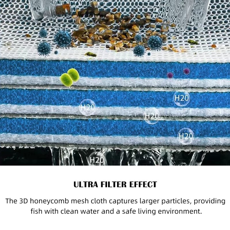 Eagles 8D Aquarium Filter Media,11.8 x 47.2 Inches Pond Filter