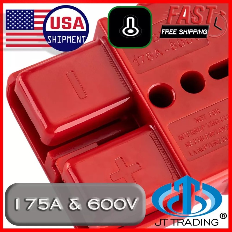 JTtrading 175A Battery Quick Connect Disconnect Jumper Connectors Cable Kit