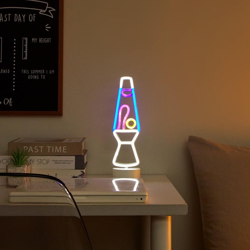 Urban Lifestyle LED Figural Lava Lamp Accent Table Lamp, 12.25"