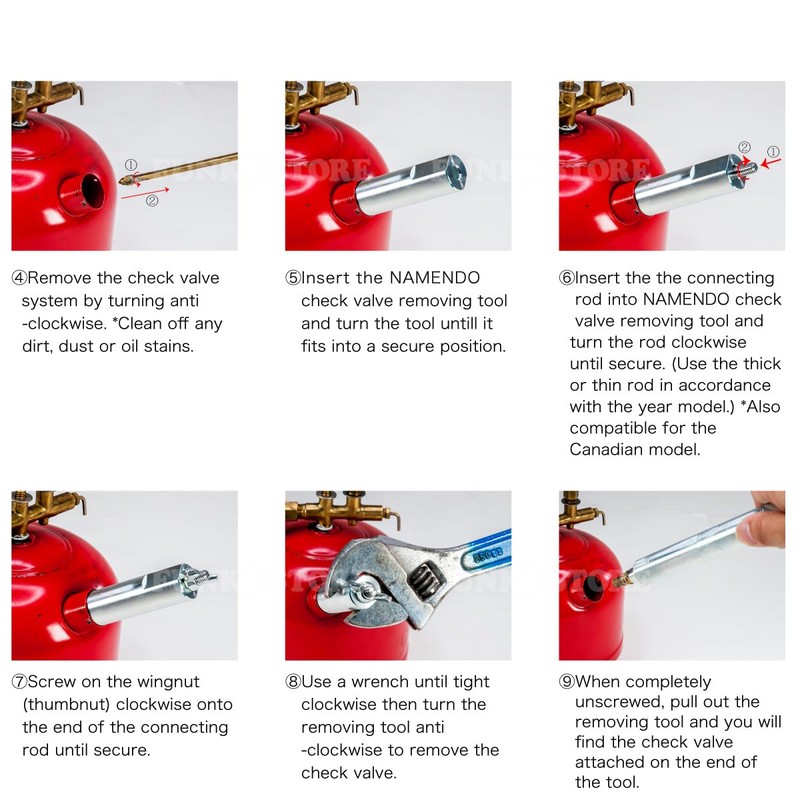 FUNKS NAMENDO Check Valve Removing Tool Compatible for Coleman Lanterns