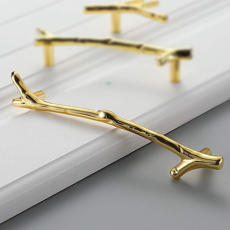 Liujiami Cabinet Cupboard Pulls Handle - 4/5pcs Branch Decorative Cabinet