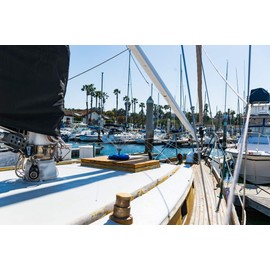 Bird Boat Sweep - Boat Bird Deterrent 6 Foot Diameter & Sandbag Boat Base