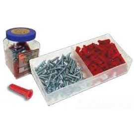 Metallics WAK15 Plastic Big Red Conical Wall Anchor Kit 5/16 Inch