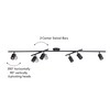 Globe Electric Waylon 6-Light Track Lighting, Matte Black, Center Swivel