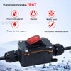 12v Switch Waterproof,20A-125V，16A-250V，30A-24V，35A-12V，IP66 (LED is red)