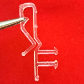 Qty 8. Hidden Valance Clip for Wood, Faux Wood, Venetian Blinds (Short Clear 1234)