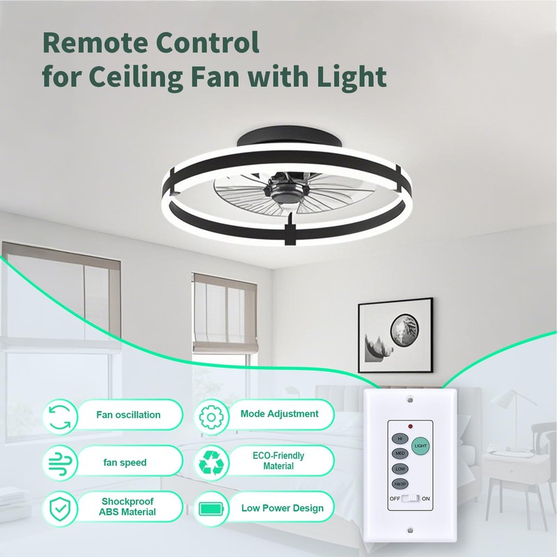 WDZP New Universal Ceiling Fan Wall Control 3 Speed Wall