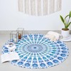 RAJRANG BRINGING RAJASTHAN TO YOU Ombre-Mandala-Wandteppich, 121,9 cm, rund, Tischdecke