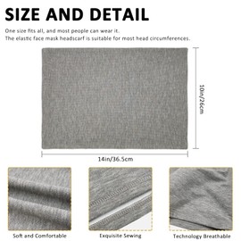 2 Pack Winter Neck Gaiter Warmer for Women Men Soft Fleece Neck Warmers Windproof Warm Face Cover Mask Scarf for Cold Weather Skiing Cycling(Black+Grey)