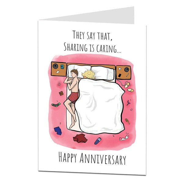 LimaLima Funny Anniversary Card Sharing Is Caring