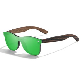 KITHDIA Wooden Sunglasses for Men and Women, Polarised Sunglasses with Wooden Temples, UV400 Protection
