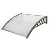 HT 100 X 96cm Gray Eaves Door and Window Rain