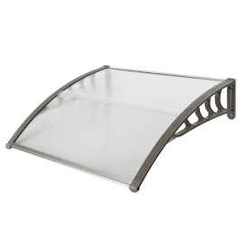 HT 100 X 96cm Gray Eaves Door and Window Rain Cover Household Application Rain Cover Holder Door & Window Accessoriestitle: default title