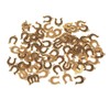 Homeford Small Horseshoe Metal Charms, 1/2-Inch, 35-Count (Gold)