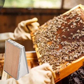 HEEPDD Bee Smoker Bellow, Manual Bee Smoker Accessories PVC Leather Plywood Box Beekeeping Equipment Replacement with Clip